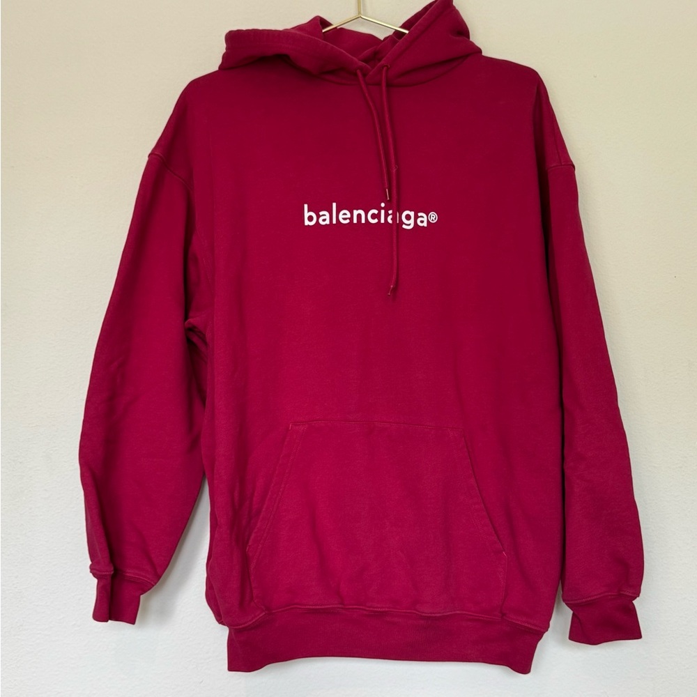 Balenciaga Red Pullover Sweater